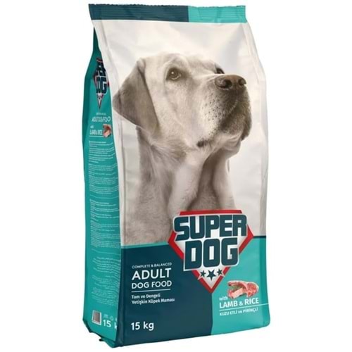 Super Dog Kuzu Etli Yetişkin Köpek Maması 15 kg