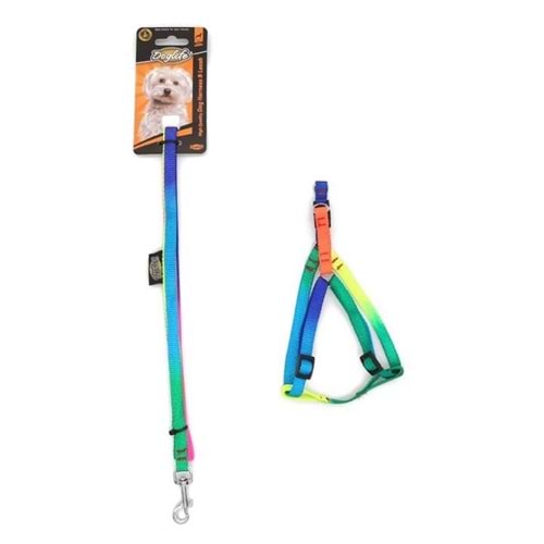 DOGLİFE GÖKKUŞAĞI GÖĞÜS TASMASI+GEZDİRME 1CM