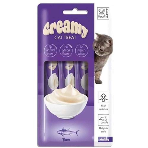 M-Pets Creamy Ton Balıklı Kedi Ödülü 4x15gr