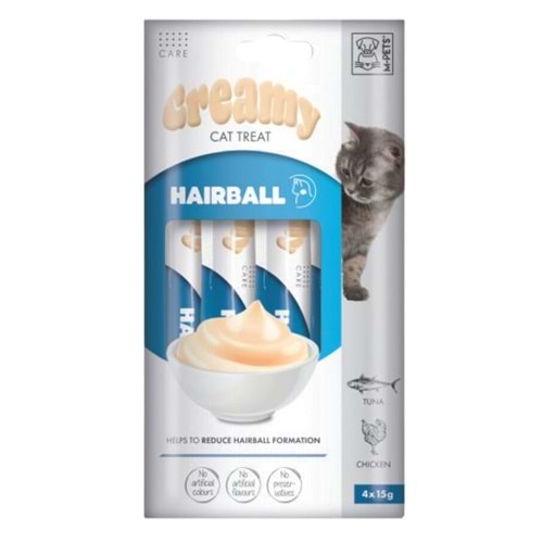 M-Pets Hairball Fonksiyonel Creamy Kedi Ödülü 4x15gr