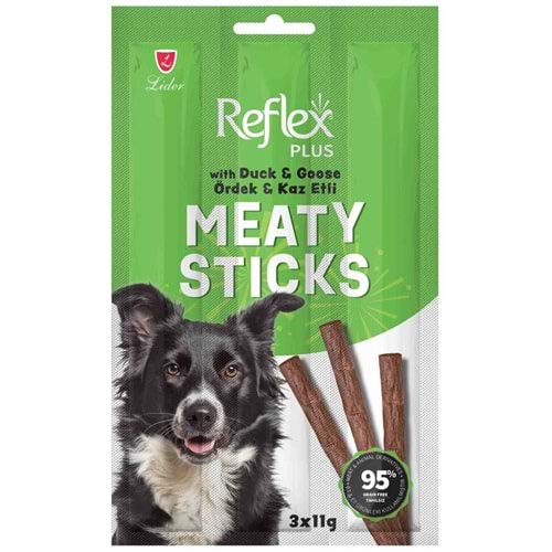 Reflex Plus Ördekli ve Kazlı Çubuk Yetişkin Köpek Ödül Maması 3lü