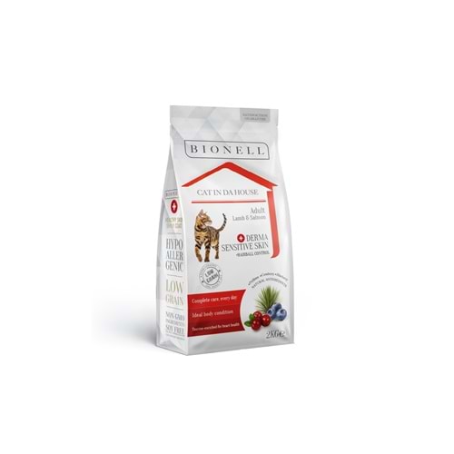 Bionell Adult Kuzu Etli ve Somonlu Kedi Maması 2 kg