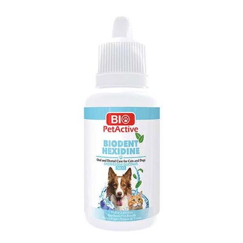 Bio Petactive Biodent Hexidine Kedi Ve Köpek Ağız Ve Diş Bakım Solüsyonu 50Ml