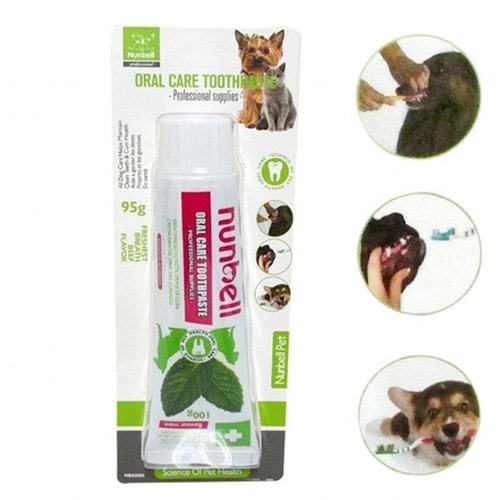 Nunbell Kedi ve Köpek Diş Macunu Nane Tadında
