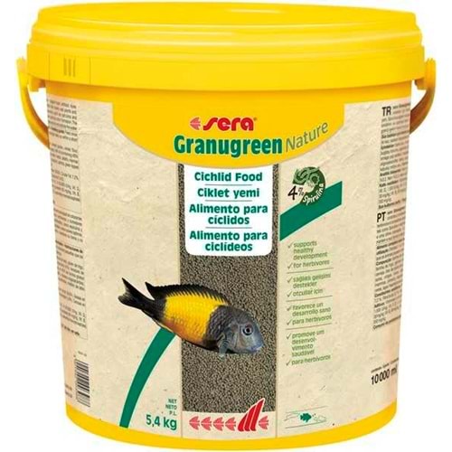 Sera Granugreen Nature Kova-10lt