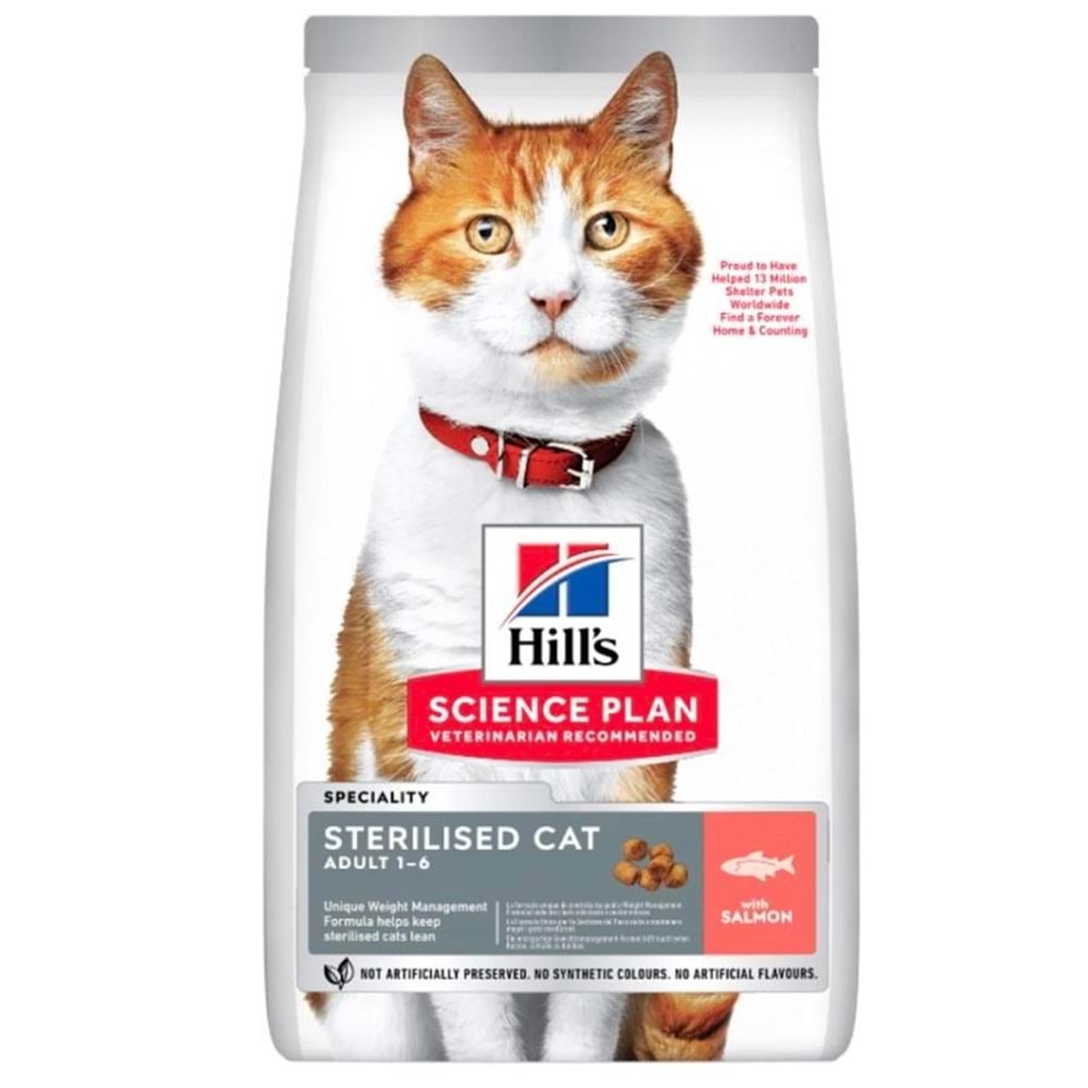 Hills Sterilised Somon Balıklı Kısırlaştırılmış Kedi Maması 3 Kg