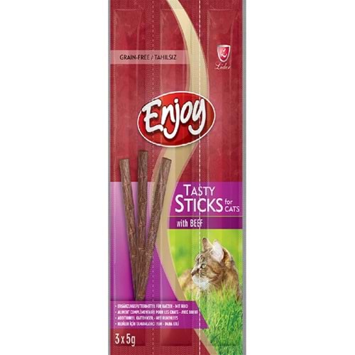 Enjoy Biftekli Kedi Ödül Çubuğu 3x5gr