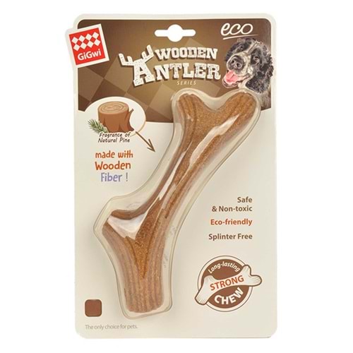Gigwi Doğal Ağaç Boynuz Mini Irk Köpek Kemirme Oyuncağı xSmall