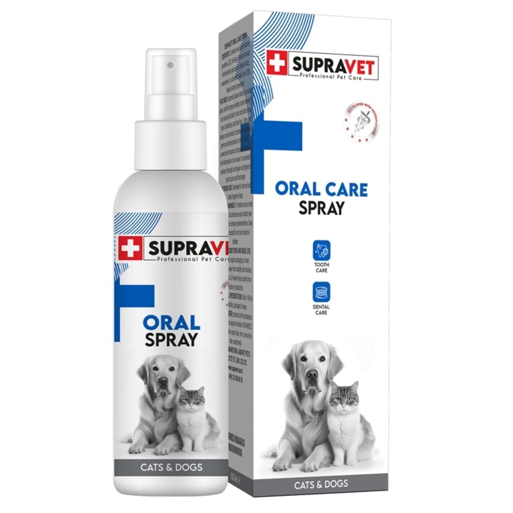 Supravet Oral Care Kedi Köpek Ağız Bakım Spreyi 100 ml