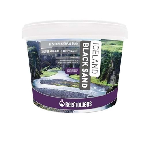 ReeFlowers Iceland Black Sand (3-5mm) Akvaryum Kumu 25kg