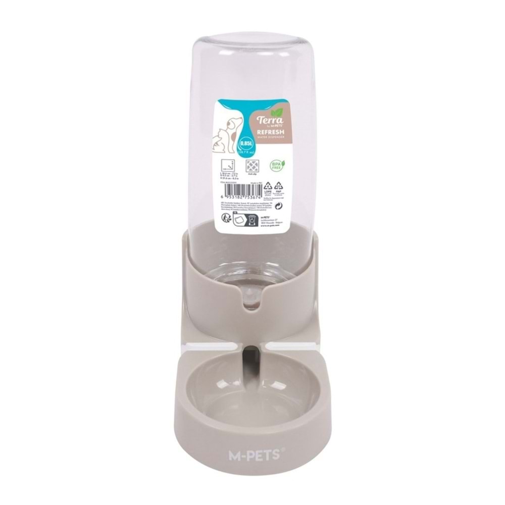 M-PETS Refresh Small Hazneli Su Kabı Desert Sand 0,85Lt
