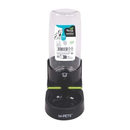 M-PETS REFRESH SMALL HAZNELİ SU KABI 0,85L BLACK