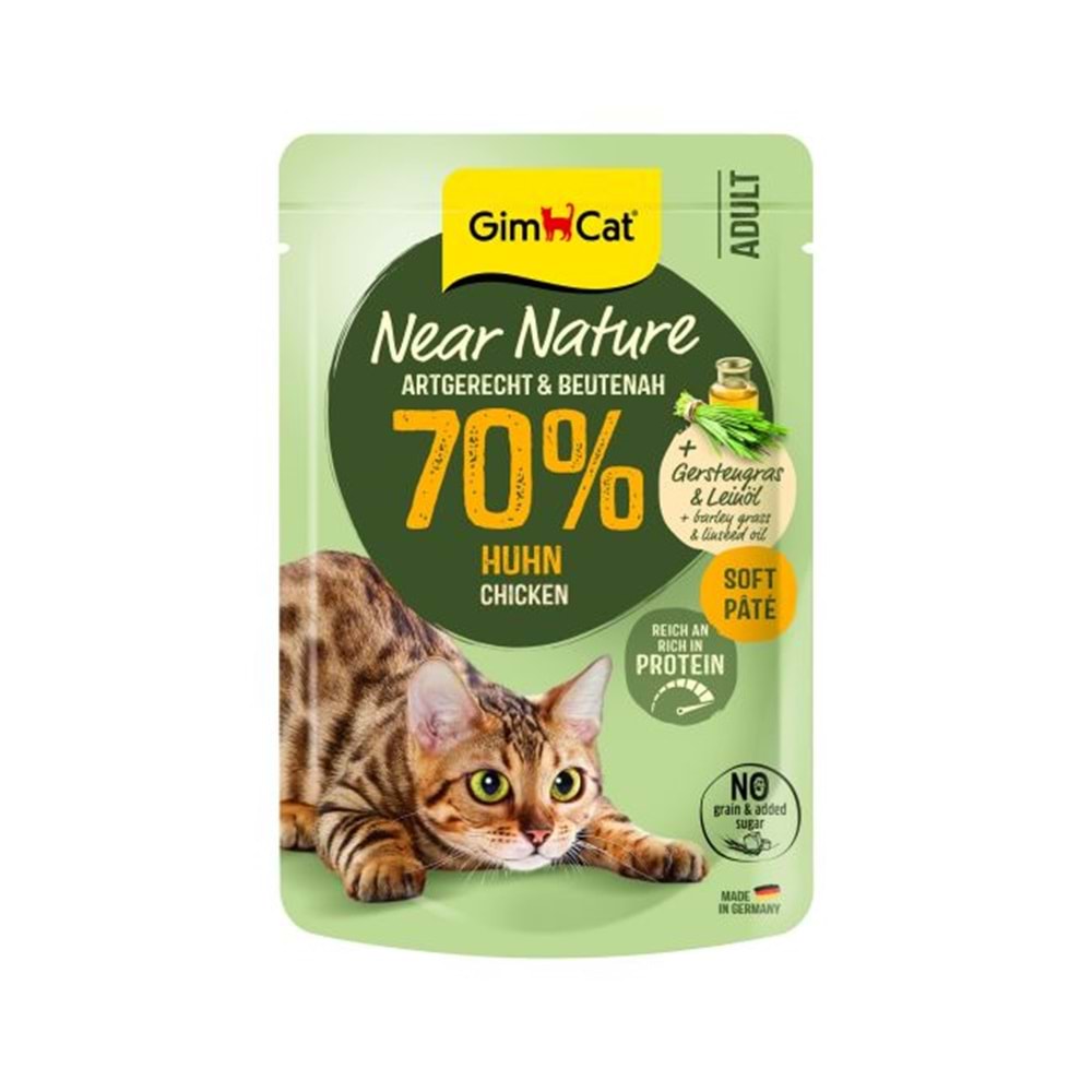 Gimcat Near Nature Sığır Etli Kedi Maması 85 Gr