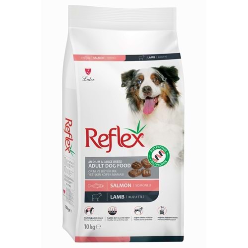 Reflex Duo Proteinli Somonlu ve Kuzu Etli Orta ve Büyük Irk Yetişkin Köpek Maması 10kg