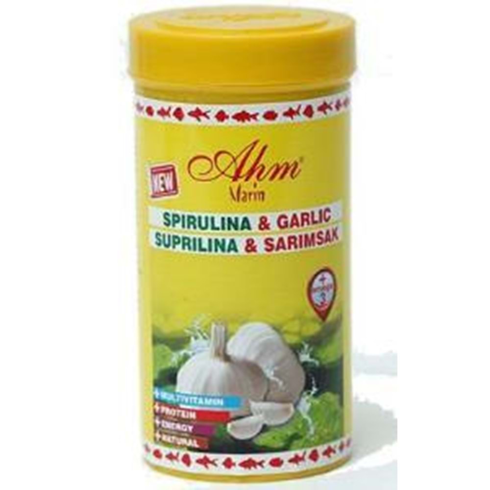 Ahm Marin Spirulina Garlic Sarımsaklı Yem 100ml / 50gr.