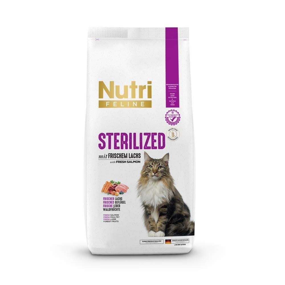 Nutri Feline Adult Kısırlaştırılmış Somonlu Yetişkin Kedi Maması 2 kg