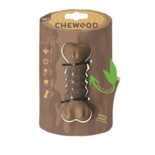 M-Pets Chewood Small Bone With Rubber Köpek Oyuncağı (S)