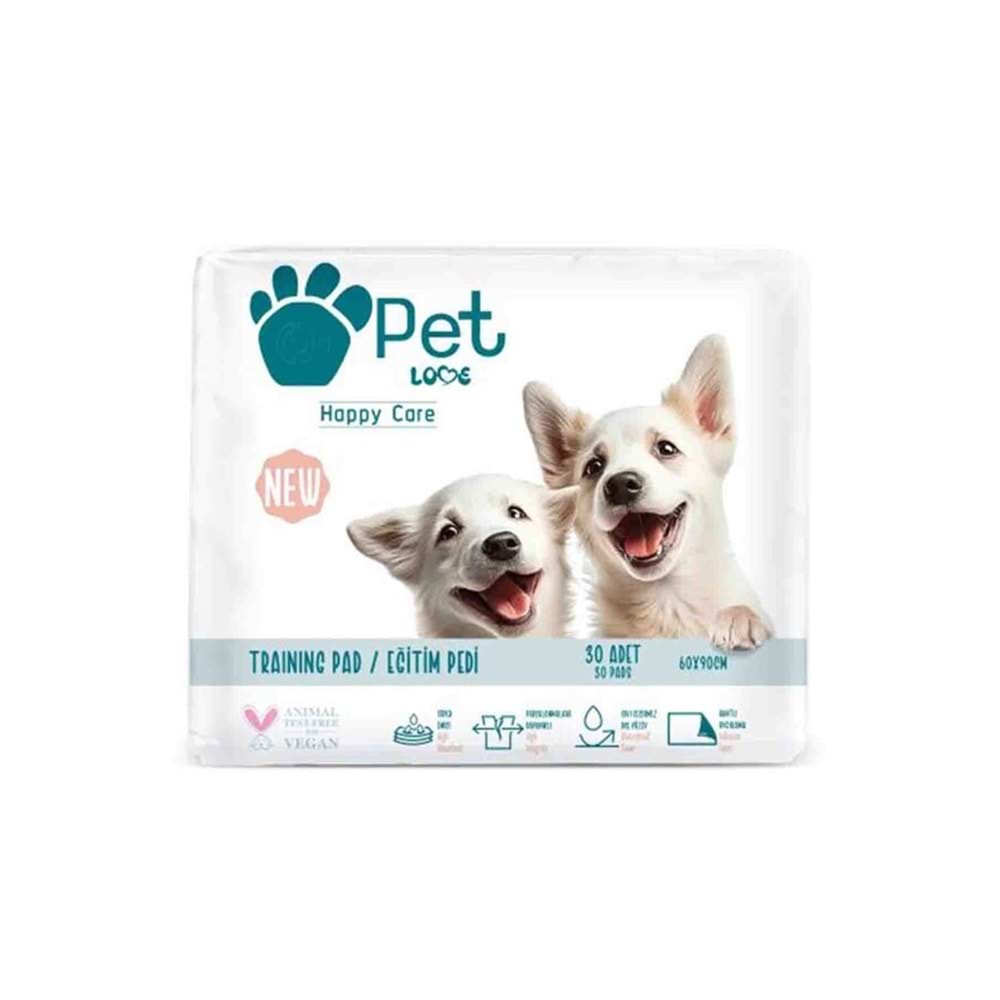 Pet Love Köpekler İçin Eğitim Pedi 30lu 60x90cm