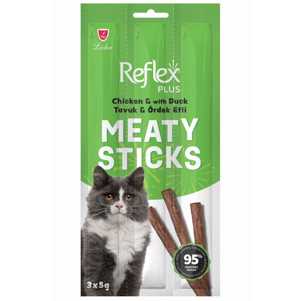 Reflex Stick Tavuk ve Ördekli Kedi Ödül Çubuğu 3x5gr