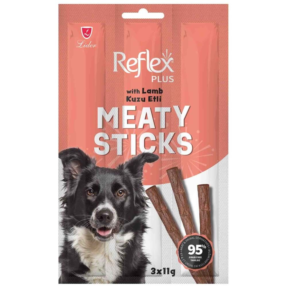 Reflex Plus Kuzulu Çubuk Yetişkin Köpek Ödül Maması 3lü